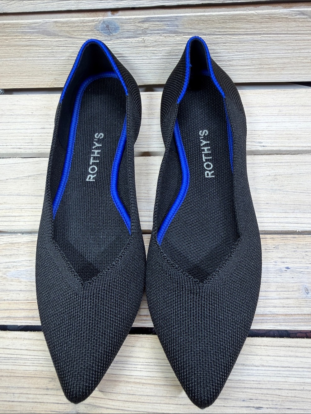 ROTHYS pointed toe flats (excellent condition) Size 8